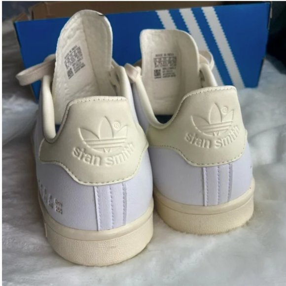 NWT ADIDAS STAN SMITH (CREAM WHITE/BLUE BIRD) Unisex Mens 8 and Women 9 - Picture 8 of 8